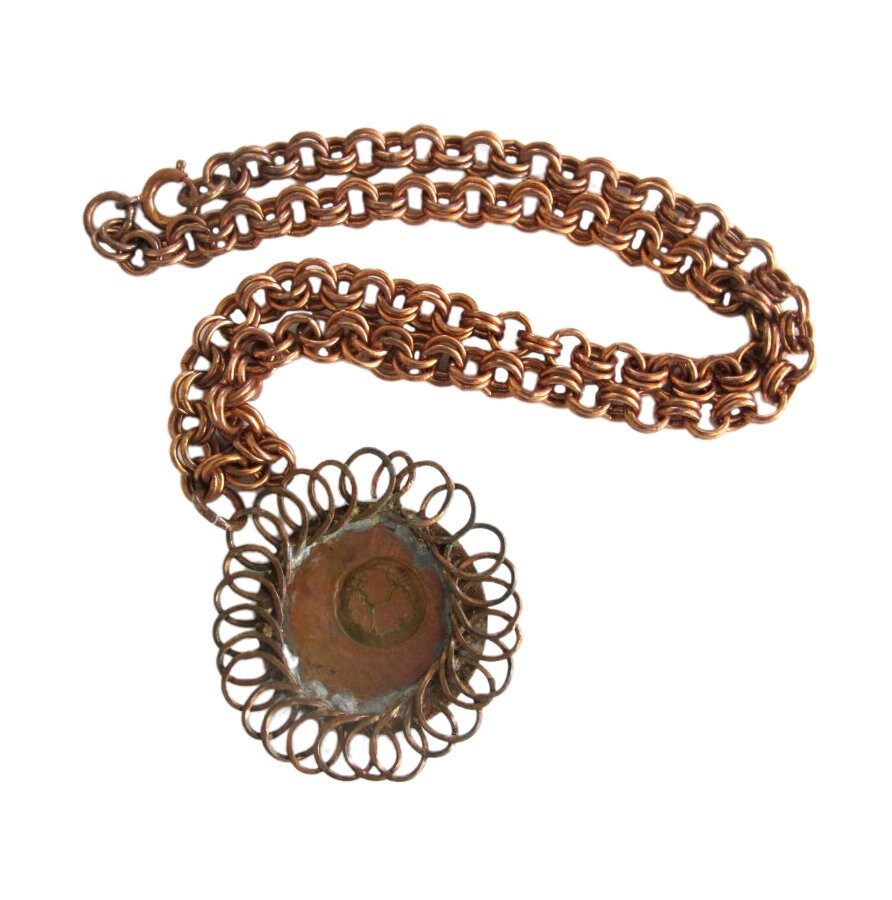 Chaîne Collier Pendentif Porte-photo En Cuivre – Style Vintage – Médaillon Reliquaire