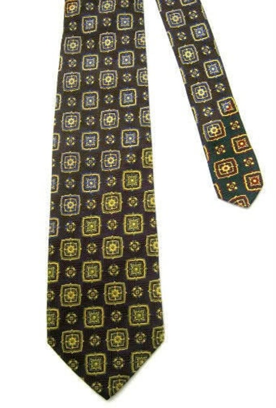 Versace 100% Woven Silk Tie - Multi-Color Diagonal