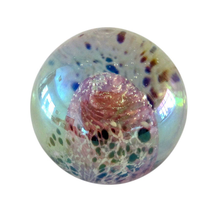 Vintage 1984 GES Glass Eye Studio Art Glass Paperweight 3