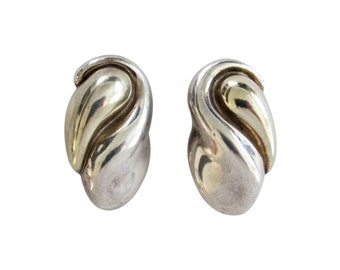 Frederic Jean Duclos Sterling Silver Earring Clips