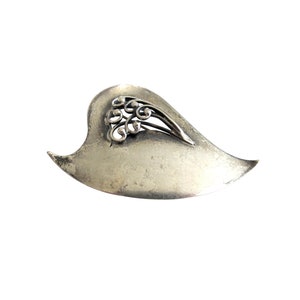 Vintage STIL Scandinavian Sterling Silver Mid Century Modern Brooch Pin
