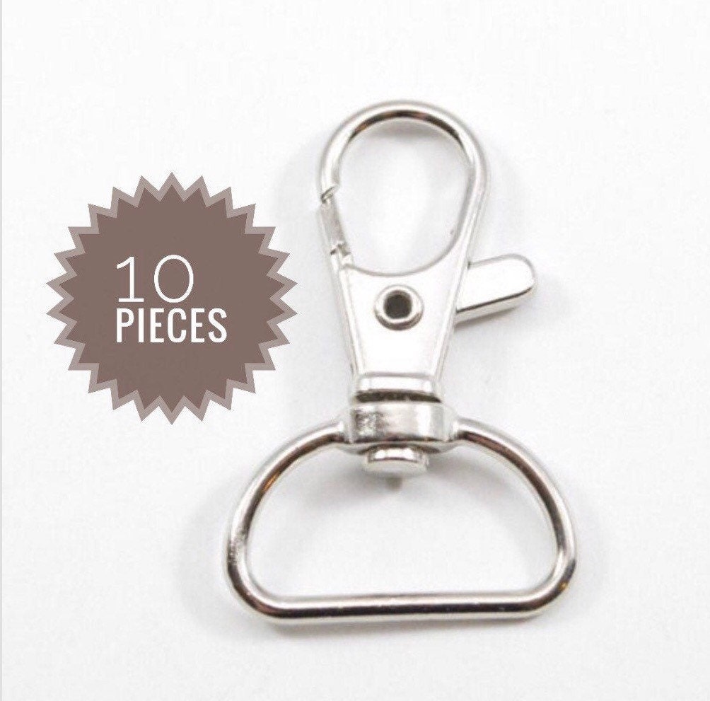 mini small Solid Brass Swivel Trigger Snap Hooks Keychain lobster clasp  with D ring 9mm 11 mm leather craft DIY Jean wallet