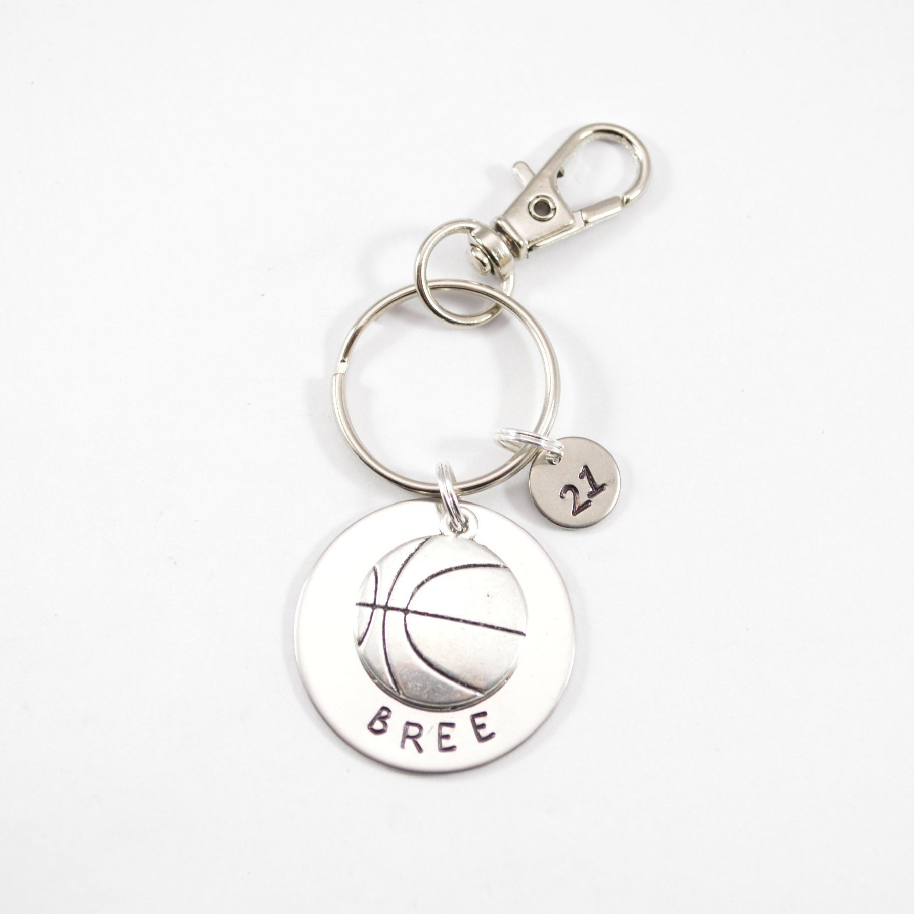 Personalized Basketball Keychain Basketball Gift Team Gift Etsy