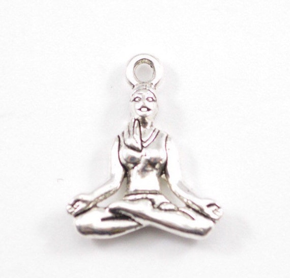 10pcs Antique Silver Yoga Pose Charms 17mm X 20mm East Pose Bound Ankle  Pose Bracelet Charms Bulk Wholesale B51 