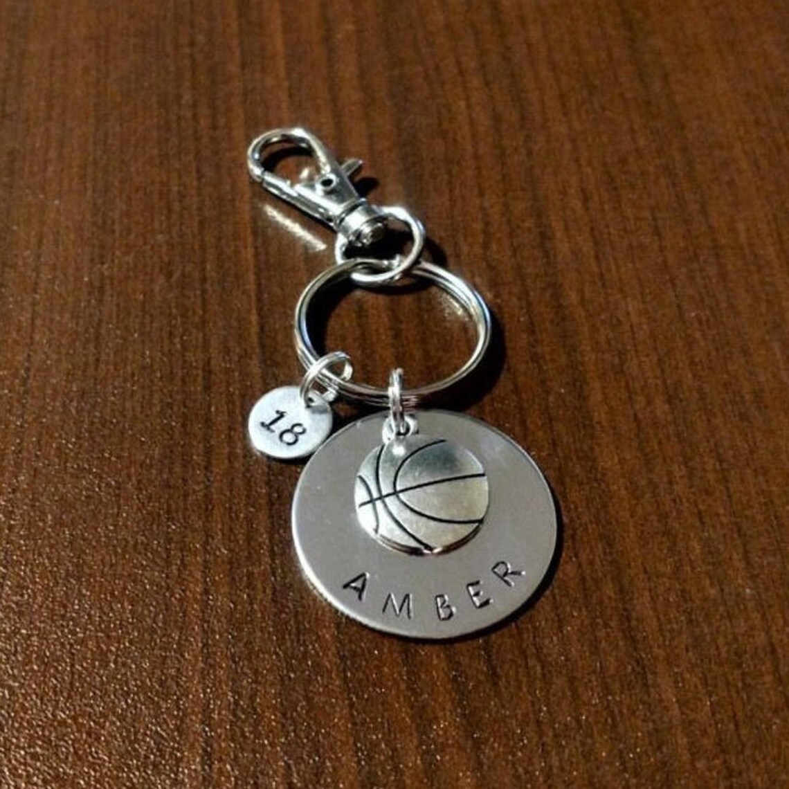 Personalized Basketball Keychain Basketball Gift Team Gift Etsy