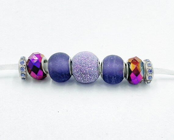 Pandora purple 2024 glass beads