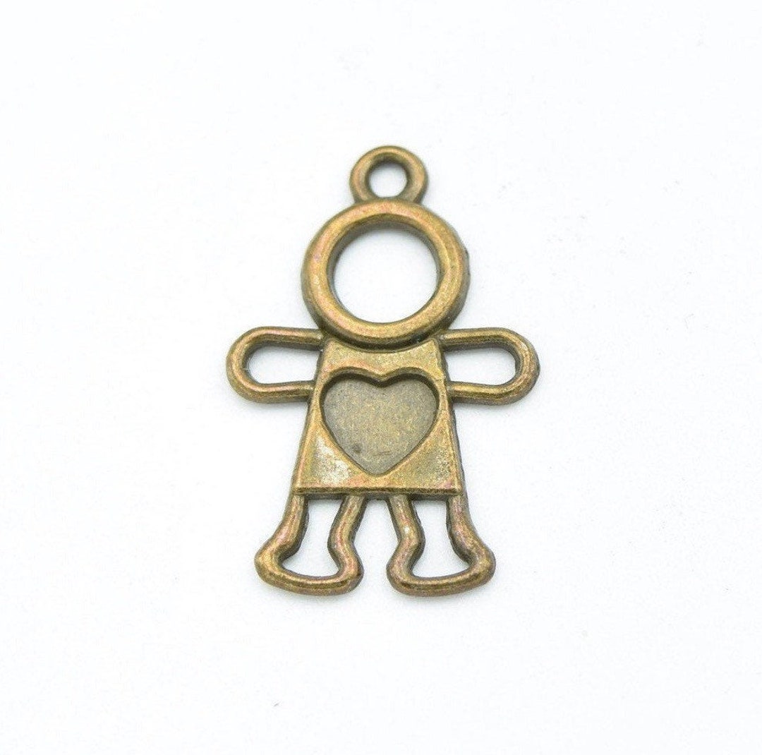 10 Bronze Boy 27mm X 17mm Antique Bronze - Etsy