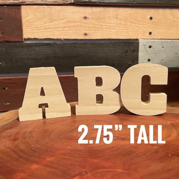 Wood Block Letters Etsy