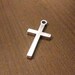 Antique Silver  Cross Charm - 28mm x 13mm - 10pcs Crucifix Bulk Crosses - DIY Jewelry - Bracelet Charm- Pendant - Necklace B80 