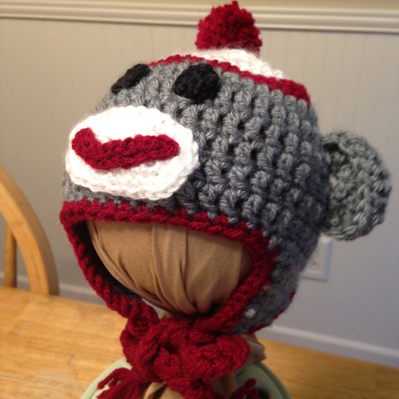 Sock Monkey Hat Etsy