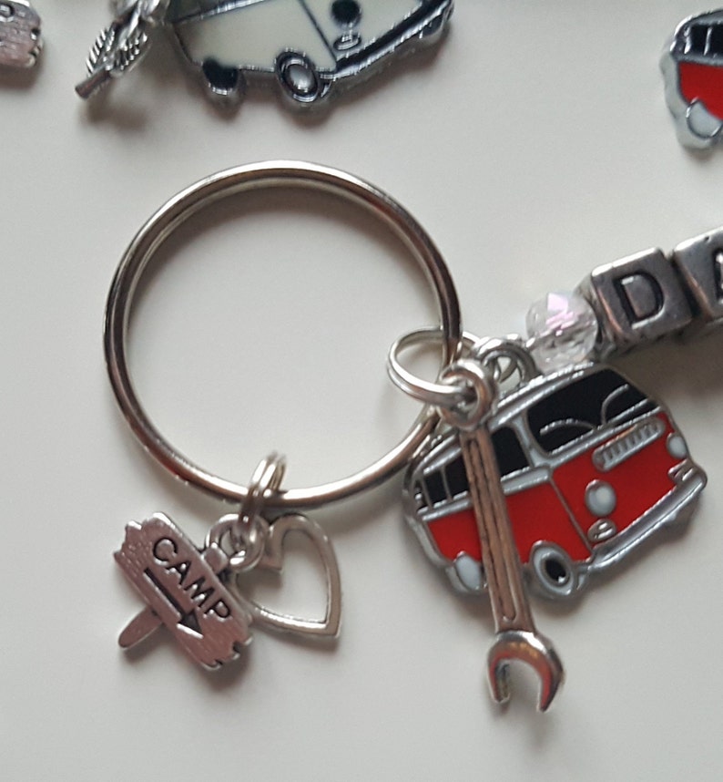 personalised campervan keyring