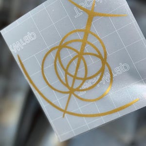 エルデンリング シギル ビニール デカール ステッカー 6インチ 車の窓、ノートパソコン、ウォーターボトル、ノートブック用