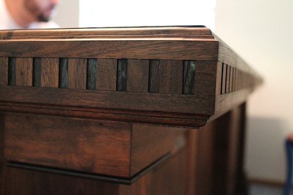 Sanderlin solid 2024 wood executive desk