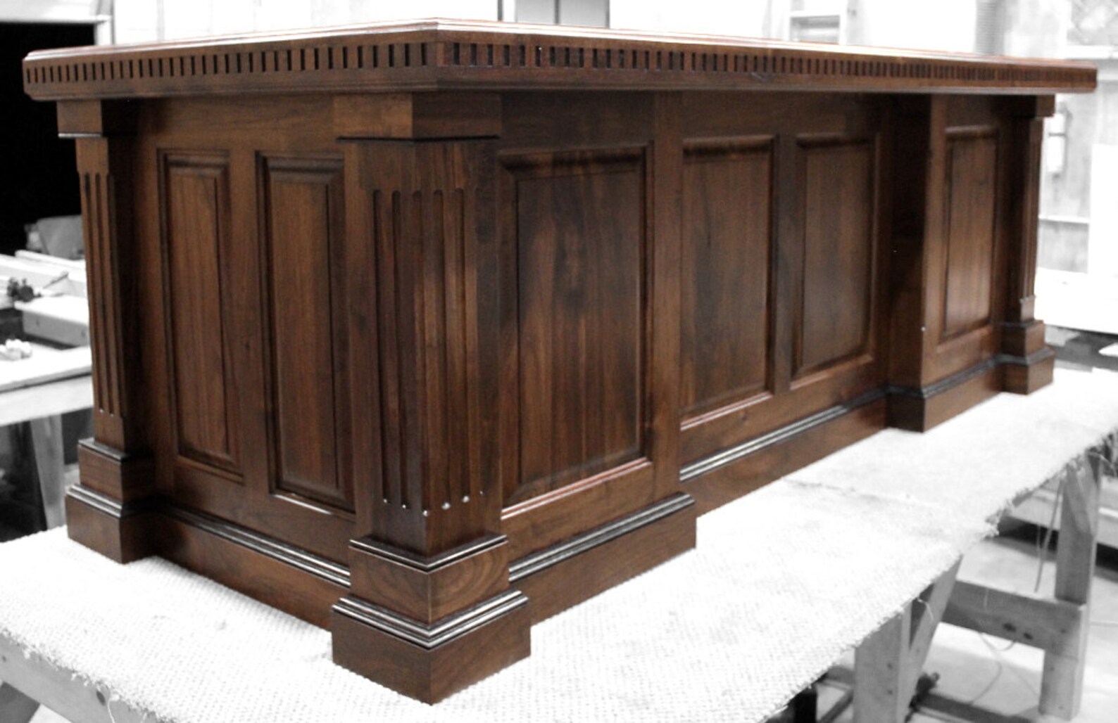 Executive Desk, Custom, Walnut, Solid Wood - Etsy