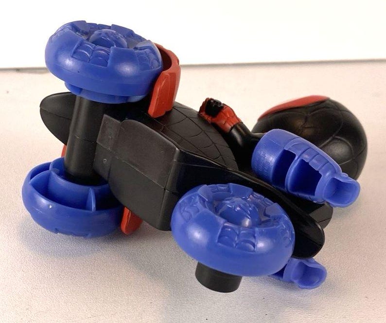 Spidey & His Friends Motorcycle w/Miles Morales 4" Action Figure image 4