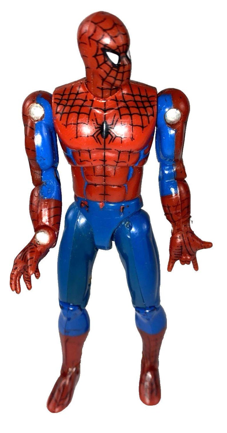 The Amazing Spider-Man 1992 5" Action Figure Loose Toybiz Marvel Superheroes image 1