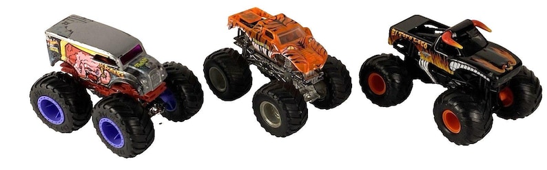 HOT WHEELS Lot of 3 Monster Truck El Toro Loco-Prowler-Krang Diecast/X-Ray Body image 1