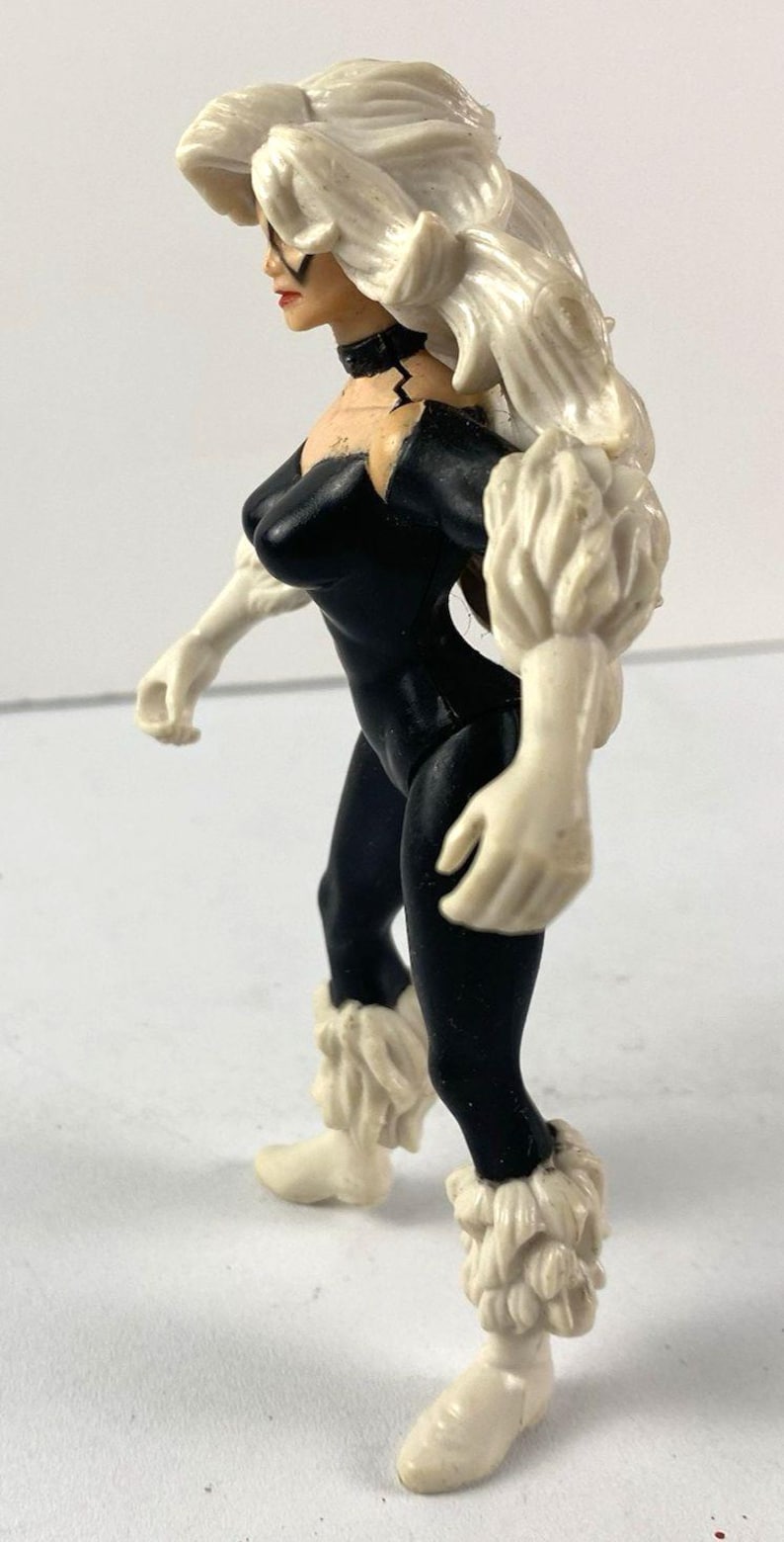 Toy Biz Black Cat 5" Action Figure Loose Marvel Spider-Man Vintage 1996 画像 2