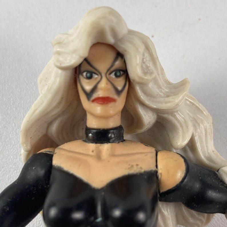 Toy Biz Black Cat 5" Action Figure Loose Marvel Spider-Man Vintage 1996 画像 4