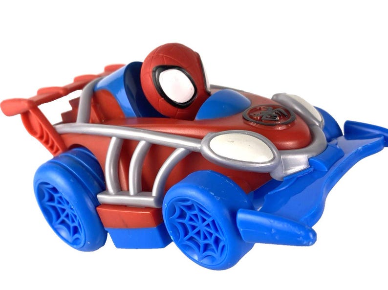 Spidey Webbed Wheelie 6" Pull Back & Go Vehicle Spidey and his Amazing Friends image 3