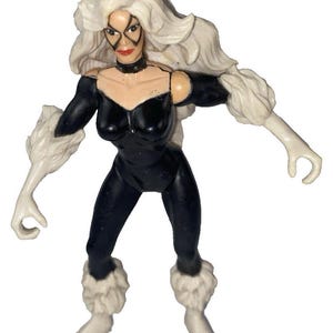 Toy Biz Black Cat 5" Action Figure Loose Marvel Spider-Man Vintage 1996 画像 1