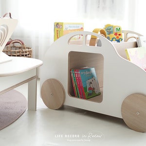 Taxi Car Bookshelf CNC Cutting File – Kids Furniture (Digital Download) image 7