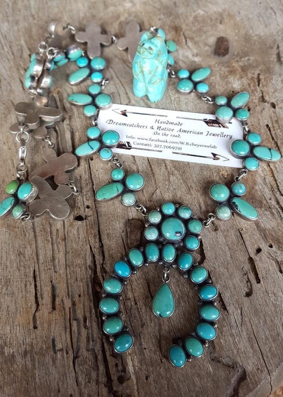 Turquoise Squash Blossom
