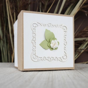 Boho Wedding Invitations, Kraft Wedding Invitation, Box Wedding Invitation, Shabby Chic Wedding Invite