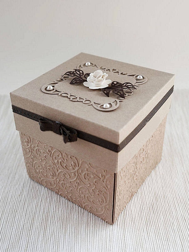 Kraft Wedding Invitation Wedding Exploding Box Invitation Etsy
