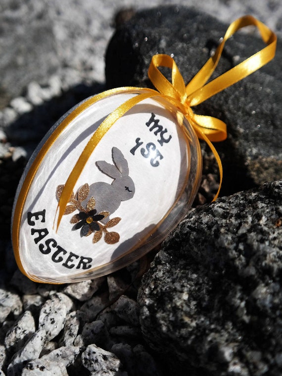 Oeuf De Paques Premiere Personnalise Pour Bebe Fille Ou Bebe Etsy