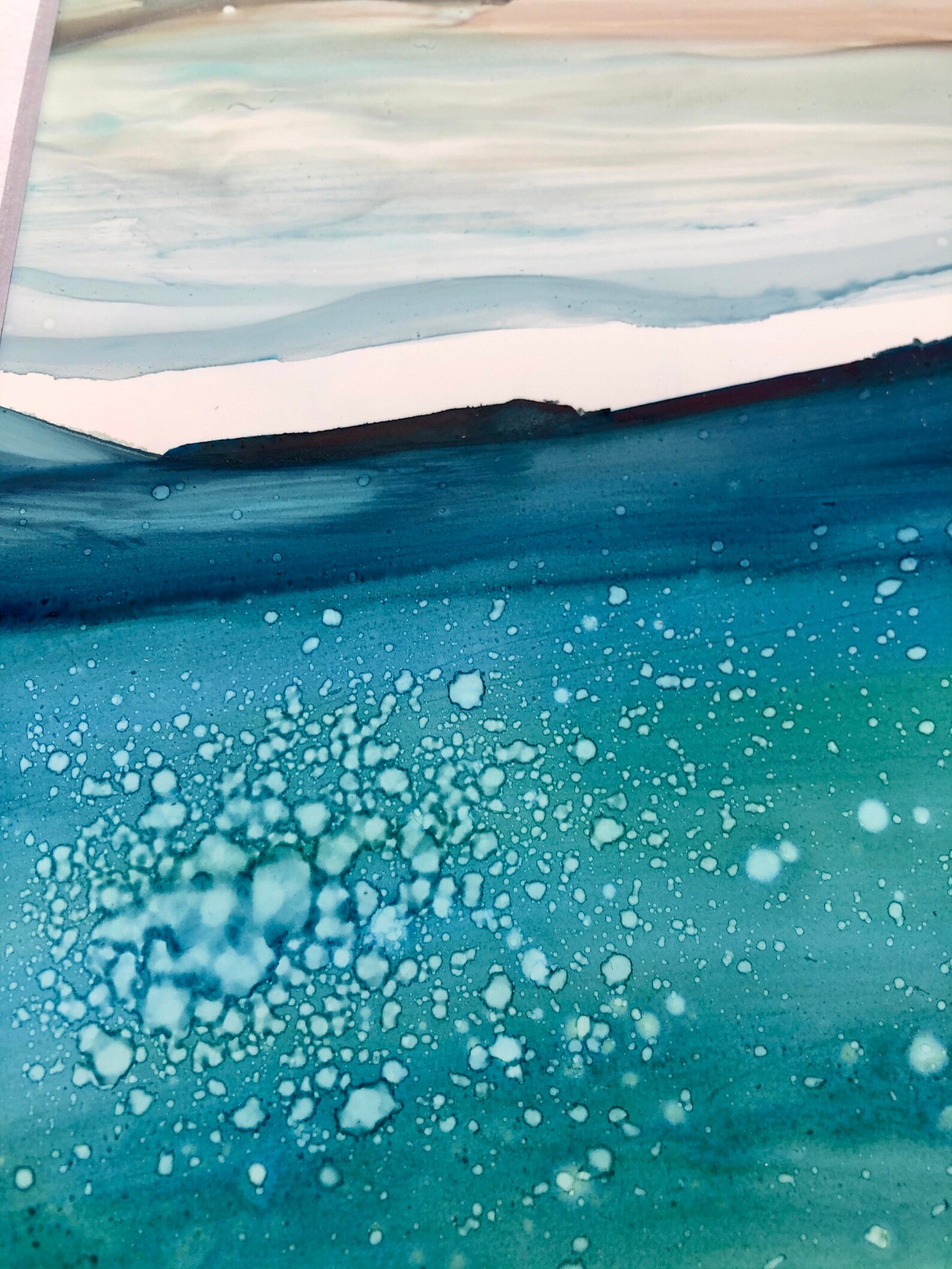 Underwater Inspired Original Ink Paintings Mounted. Etsy