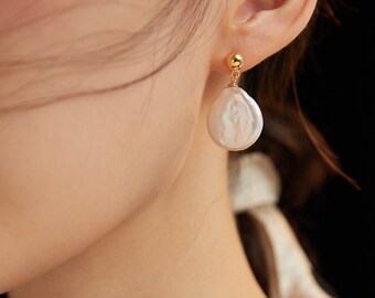 Natural Baroque Pearl Earrings for Sophisticated Style CloversWish