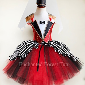 Circus tutu dress, ringmaster dress, dress ups, birthday dress, halloween dress, tutu, fancy dress