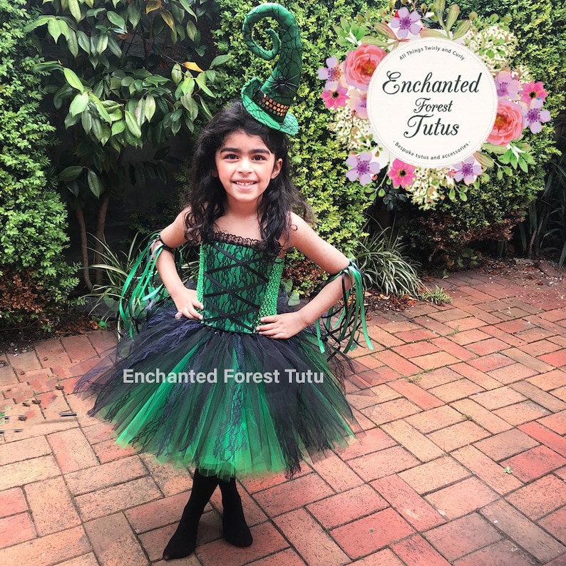 photography prop. dress up Halloween tutu dress Deluxe Witch tutu birthday Halloween costume