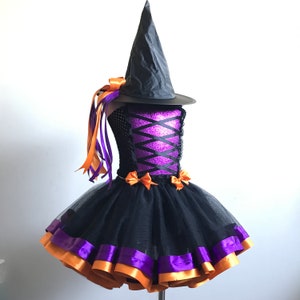 Deluxe Witch costume - witch tutu - Halloween costume - witch dress - witch Halloween costume - girls Halloween costumes