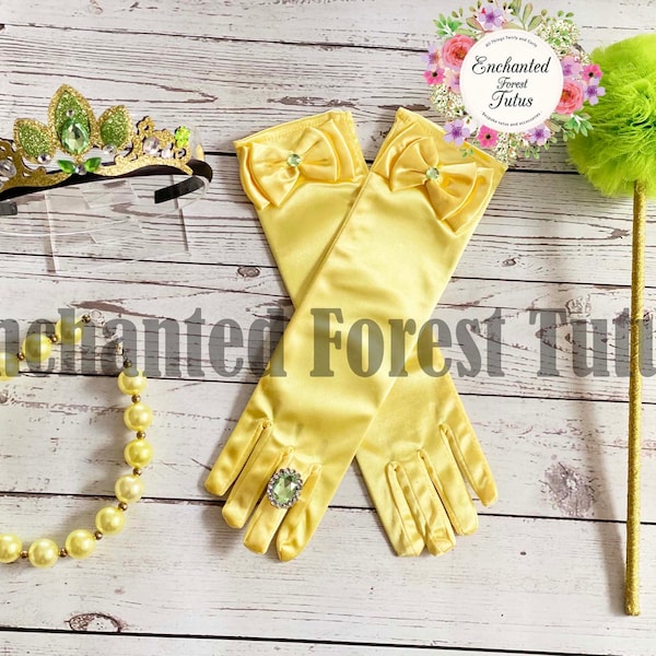 Deluxe Princess accessories kit, wand, headband, tiara, crown, ring, gloves, hair, Frozen dress up kit, Tiana princess costume kit