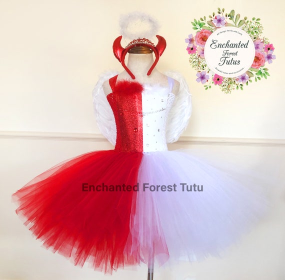 Half Angel Half Devil Costume For Women