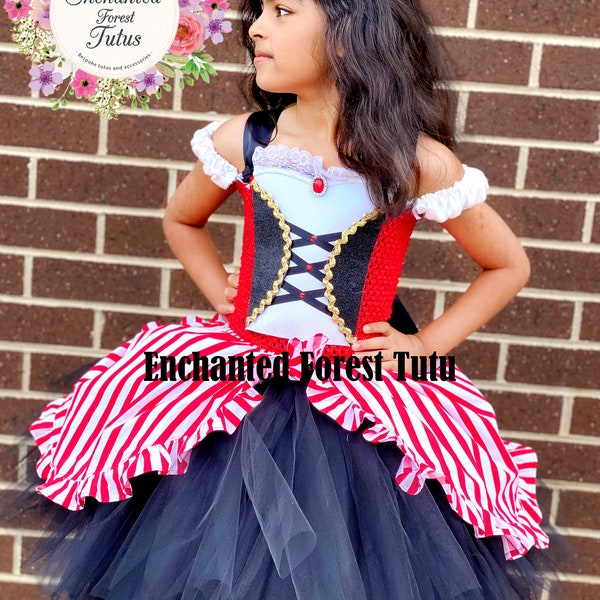 Costume de pirate, Costume de pirate pour fille, Costumes pour enfants, Costume d'Halloween pour tout-petits, Tutu de pirate, Costume d'Halloween pour fille, Costume de pirate pour enfants