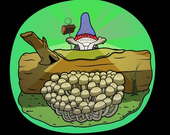 Mushroom Pope, His Holy Mycelium - Digital Print