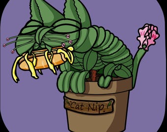 Catnip with BRatwurst Digital Print