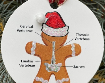 Spine Medical Ornament – Chiropractor, Nurse, Physical Therapy Gift