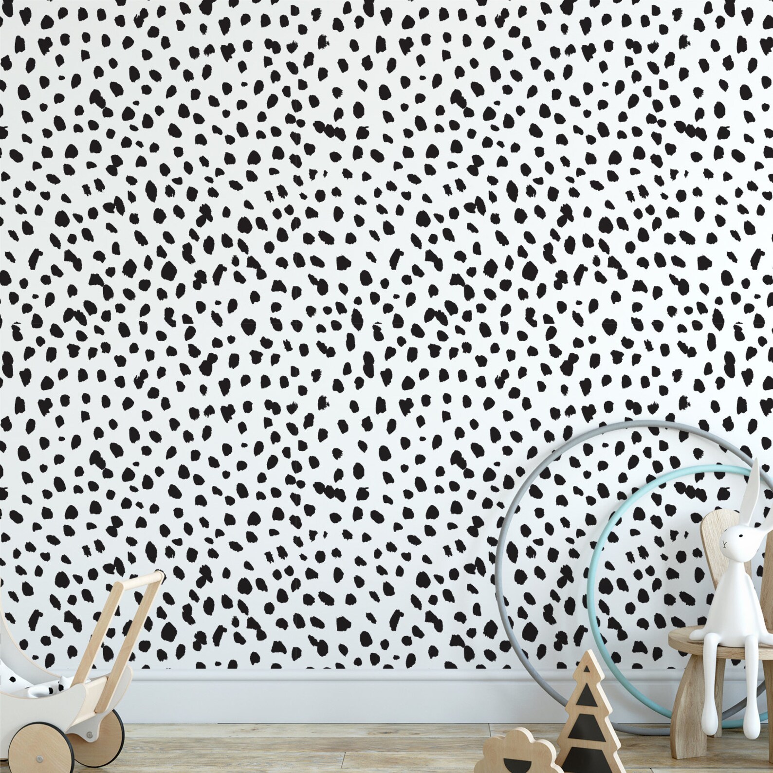 Dalmatian Spots Removable Wallpaper Sticker Fabric Canvas | Etsy