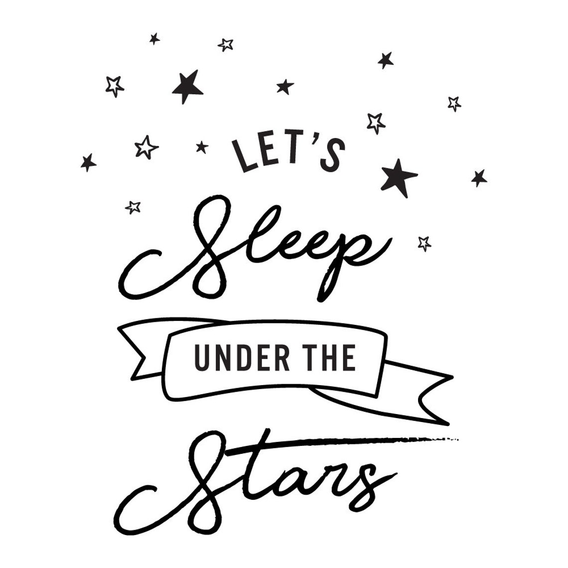 Lets Sleep Under the Stars Love Goals Family Baby Nursery Etsy UK