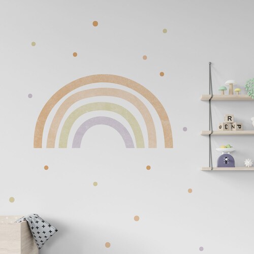 Extra Large Pink Rainbow Wall Sticker Decal Children's Etsy