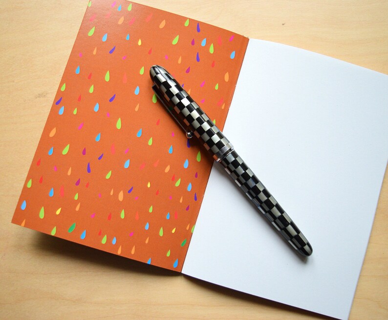 SET OF 3 A6 Recycled Plain Paper Notebooks With Foxes and Coloured