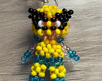 Beaded Wolverine Doll Charm