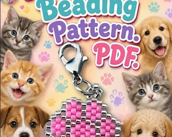 PDF Pattern: Paw Print Charm
