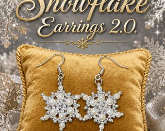 Pearl Snowflake Earrings 2.0
