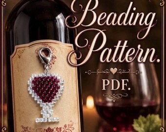 PDF Pattern: Wine Glass Charm.