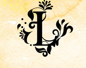 Unique Regal Monogram Letters SVG, Alphabet svg files for silhouette, svg files for cricut, cameo, svg font, initial, monogram svg, pdf, eps